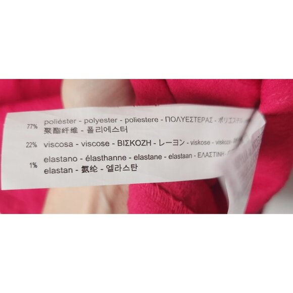 Zara Woman's Sz. XS Bright Pink Belle Sleeve Mini Shift Dress - Picture 4 of 5